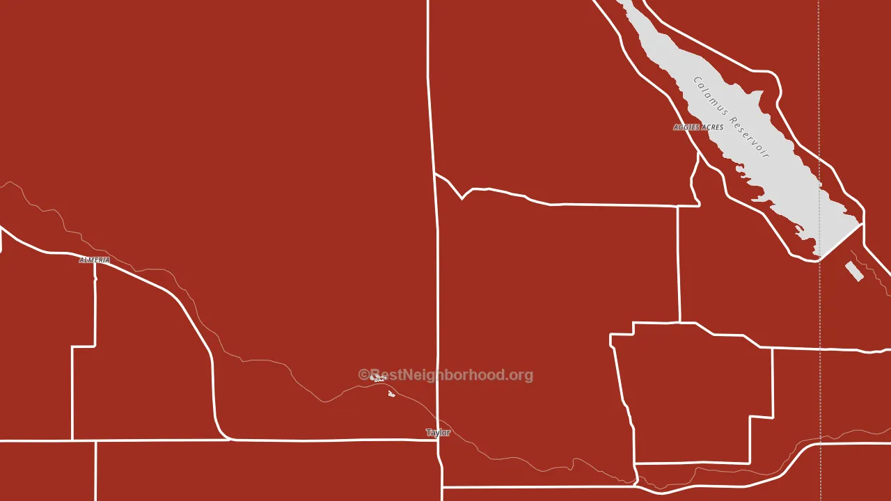 Taylor, NE block-group political-lean map