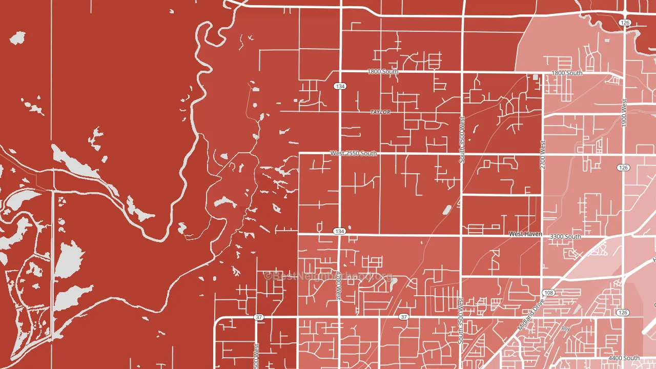 Taylor, UT block-group political-lean map