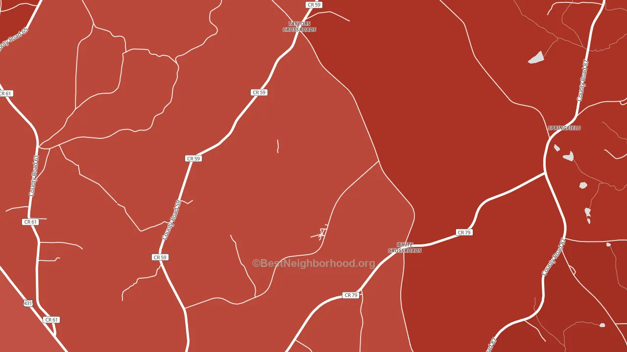 Taylors Crossroads, AL block-group political-lean map