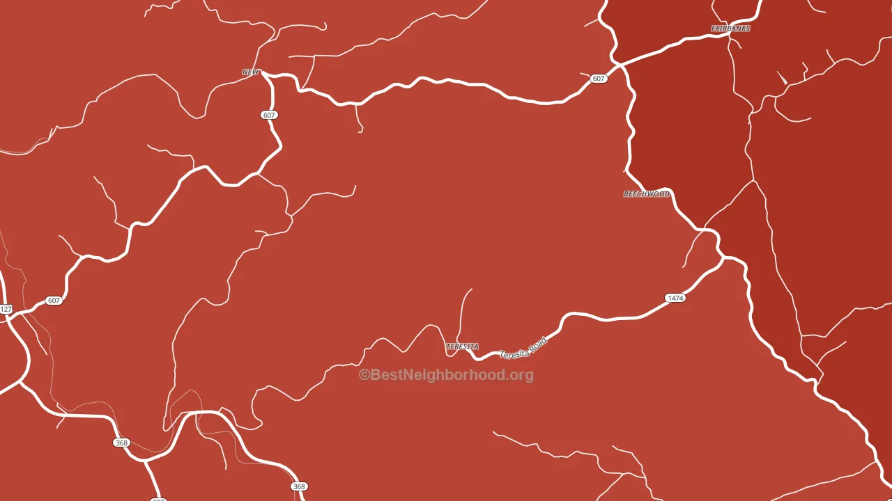 Teresita, KY block-group political-lean map