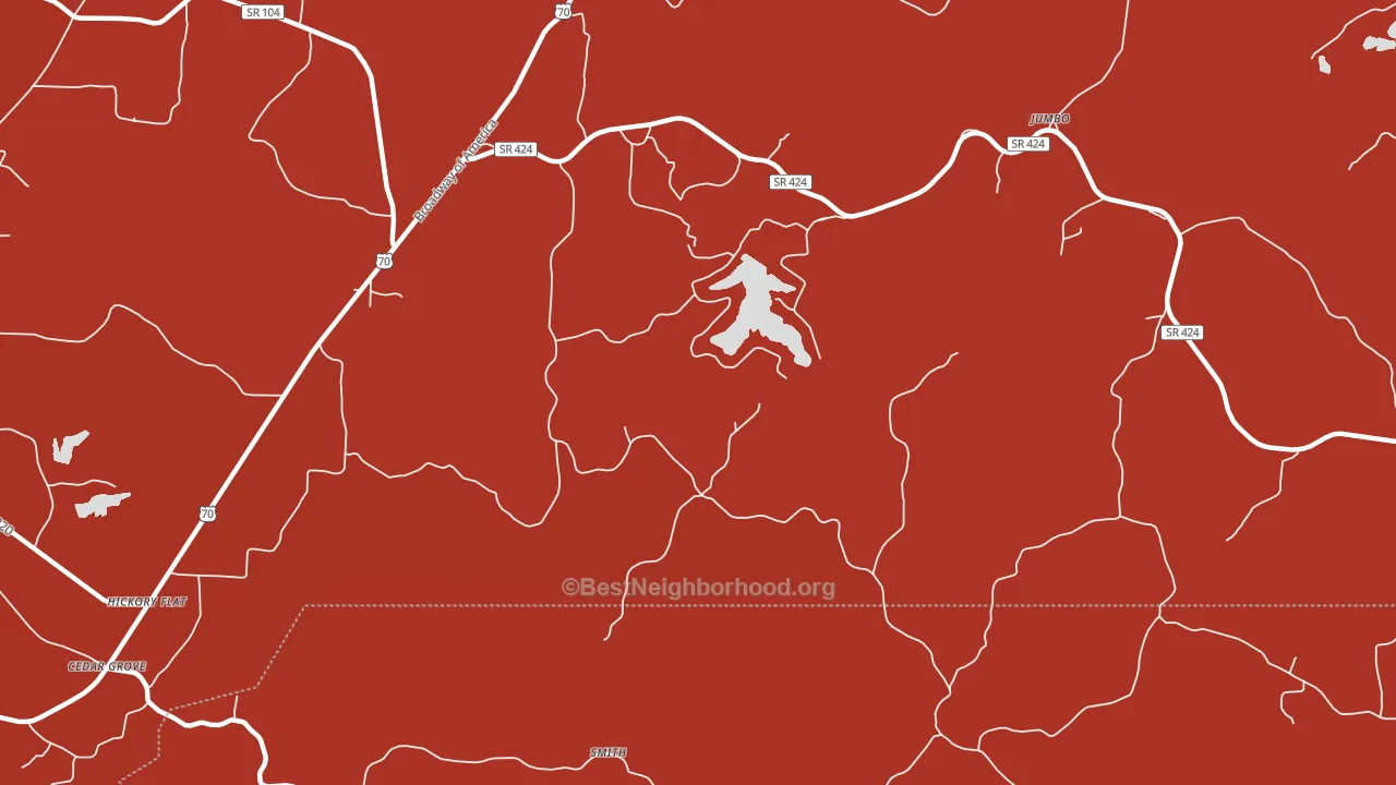 Terry, TN block-group political-lean map