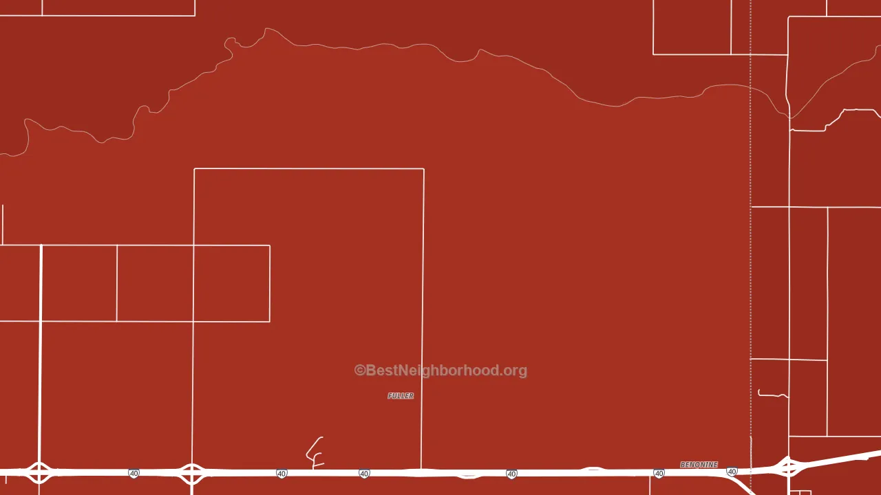 Texola, TX block-group political-lean map