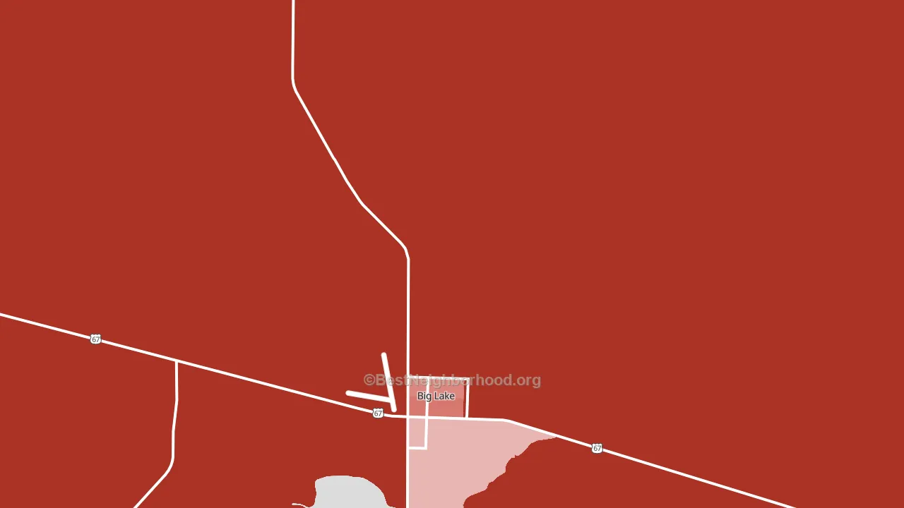 Texon, TX block-group political-lean map