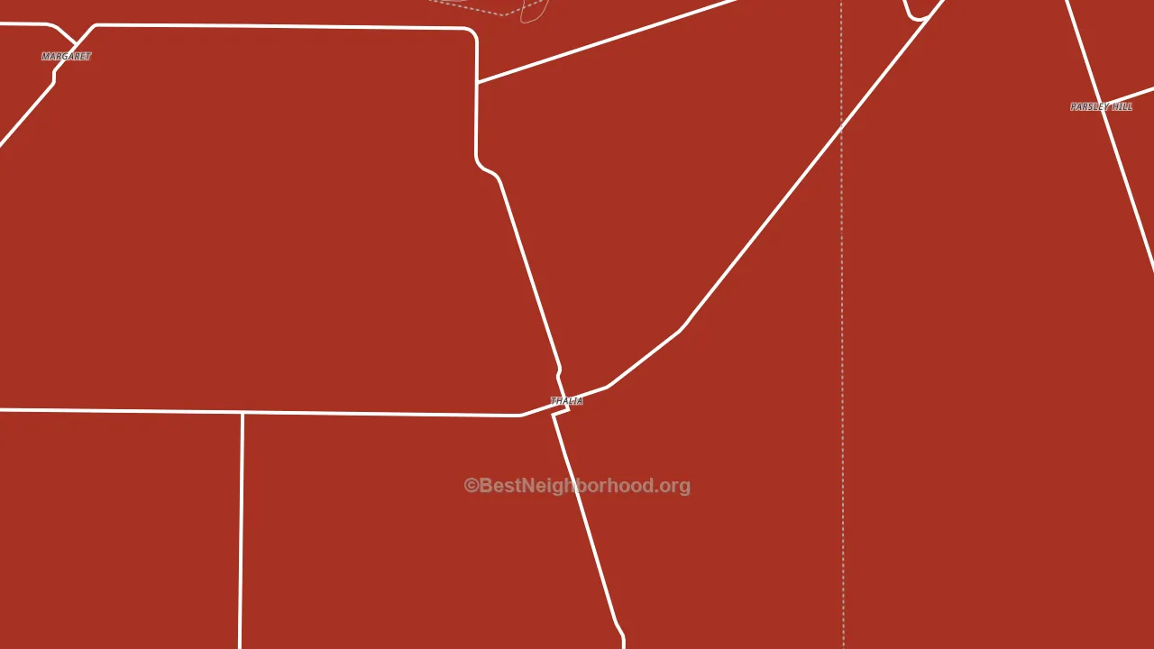 Thalia, TX block-group political-lean map