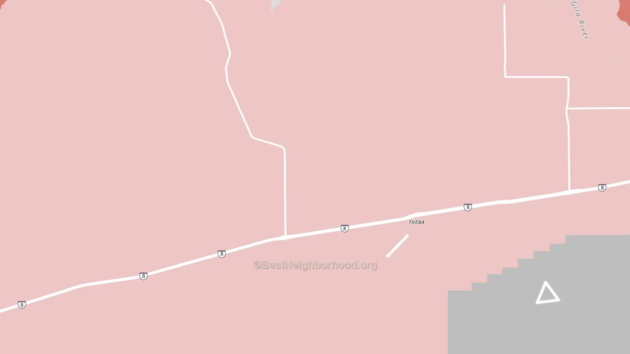Theba, AZ block-group political-lean map
