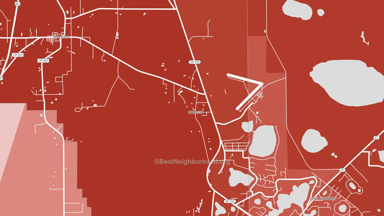 Theressa, FL block-group political-lean map