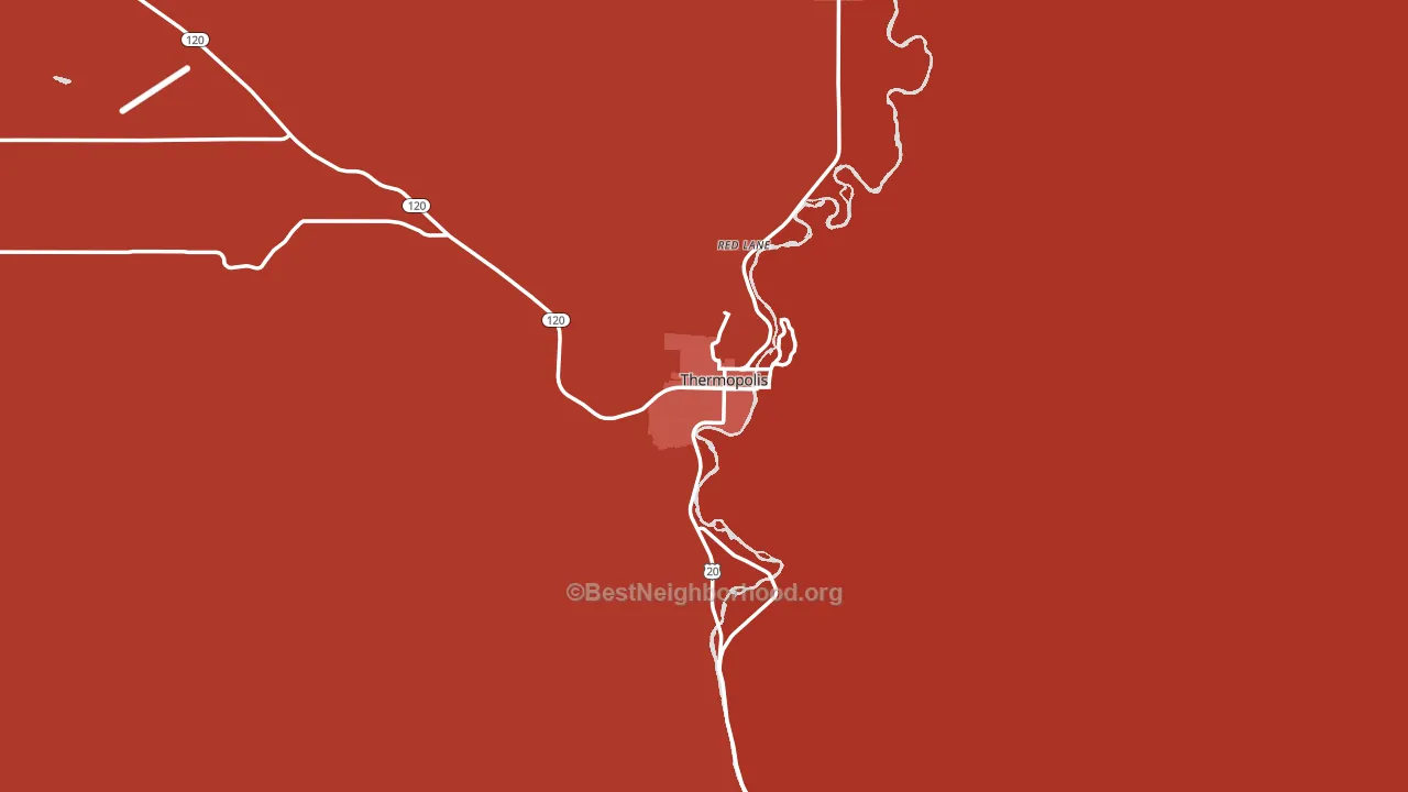 Thermopolis, WY block-group political-lean map