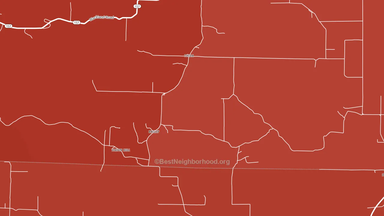 Thida, AR block-group political-lean map