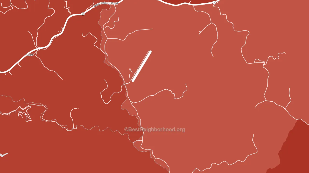 Thomas, KY block-group political-lean map