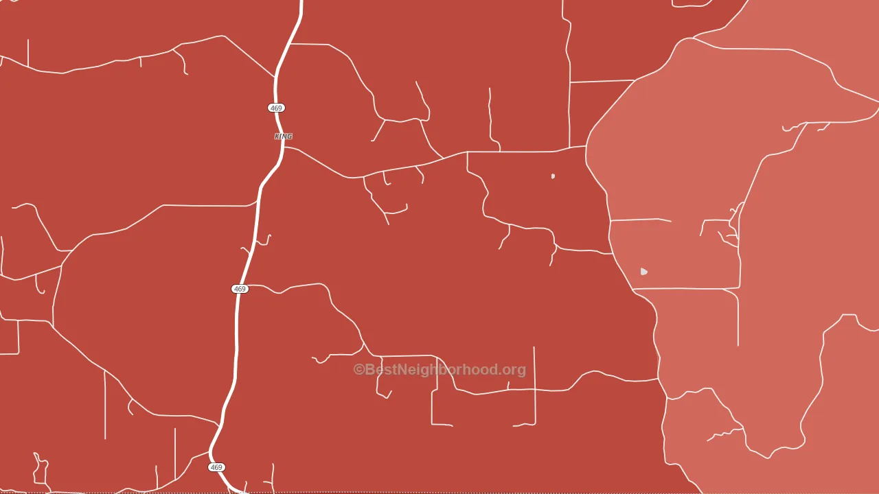 Thomasville, MS block-group political-lean map