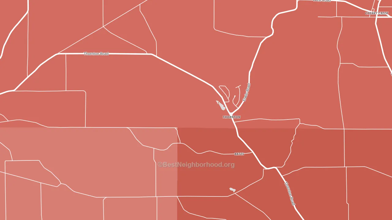 Thornton, NY block-group political-lean map