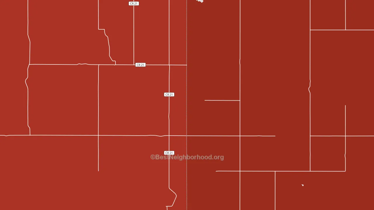 Thunder Hawk, SD block-group political-lean map