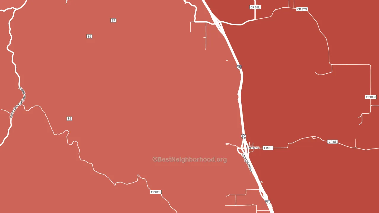 Tilford, SD block-group political-lean map