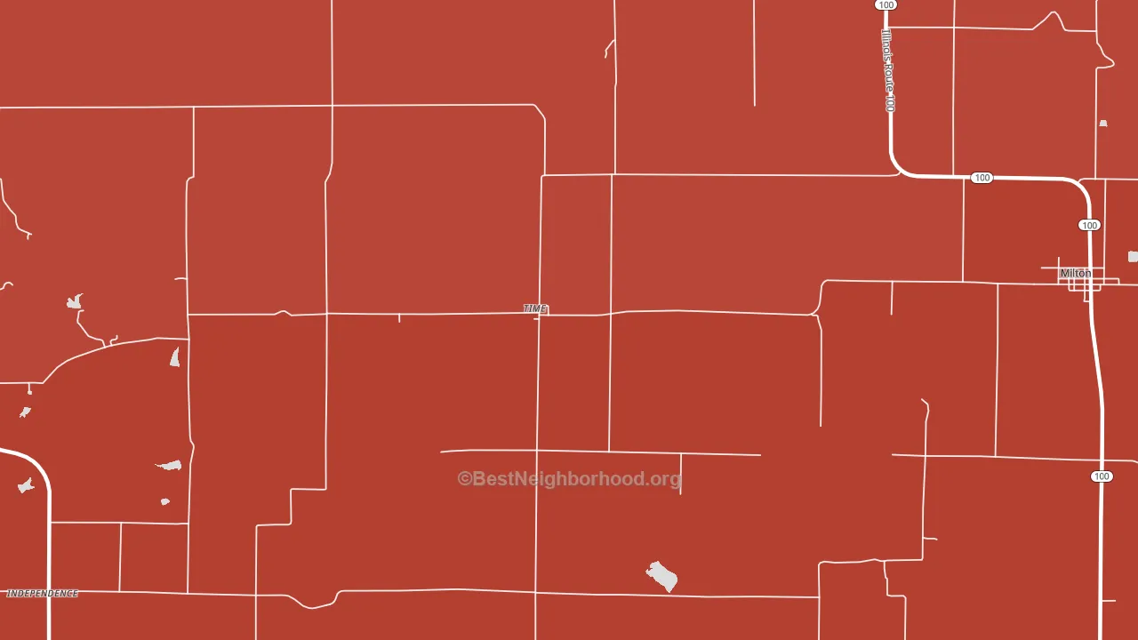 Time, IL block-group political-lean map