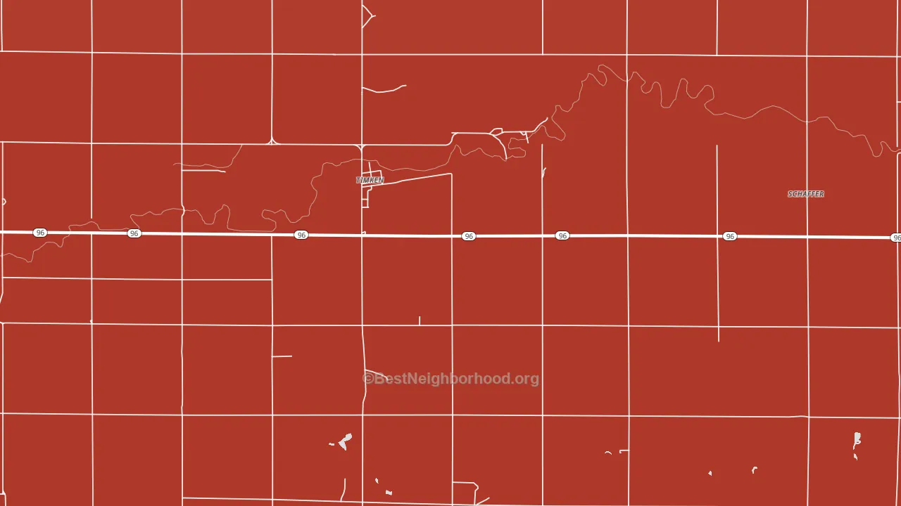 Timken, KS block-group political-lean map
