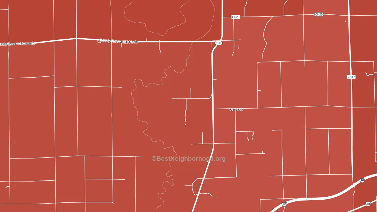 Timothy, IL block-group political-lean map