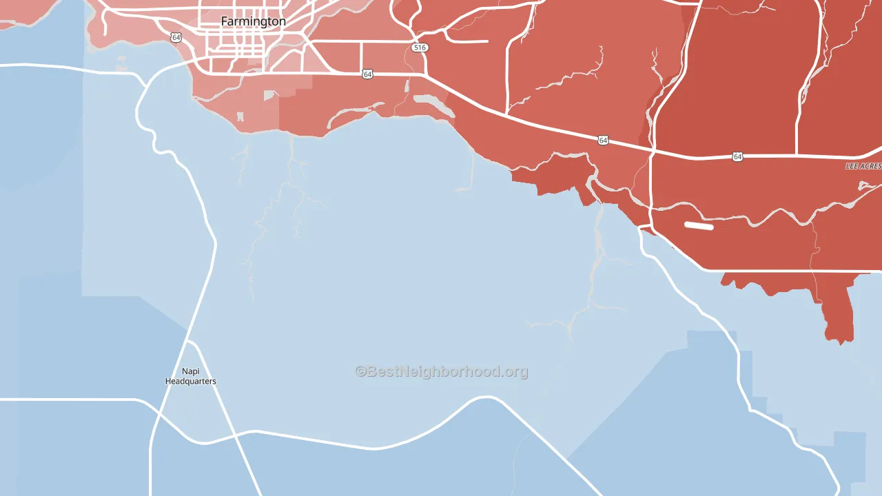 Tinian, NM block-group political-lean map