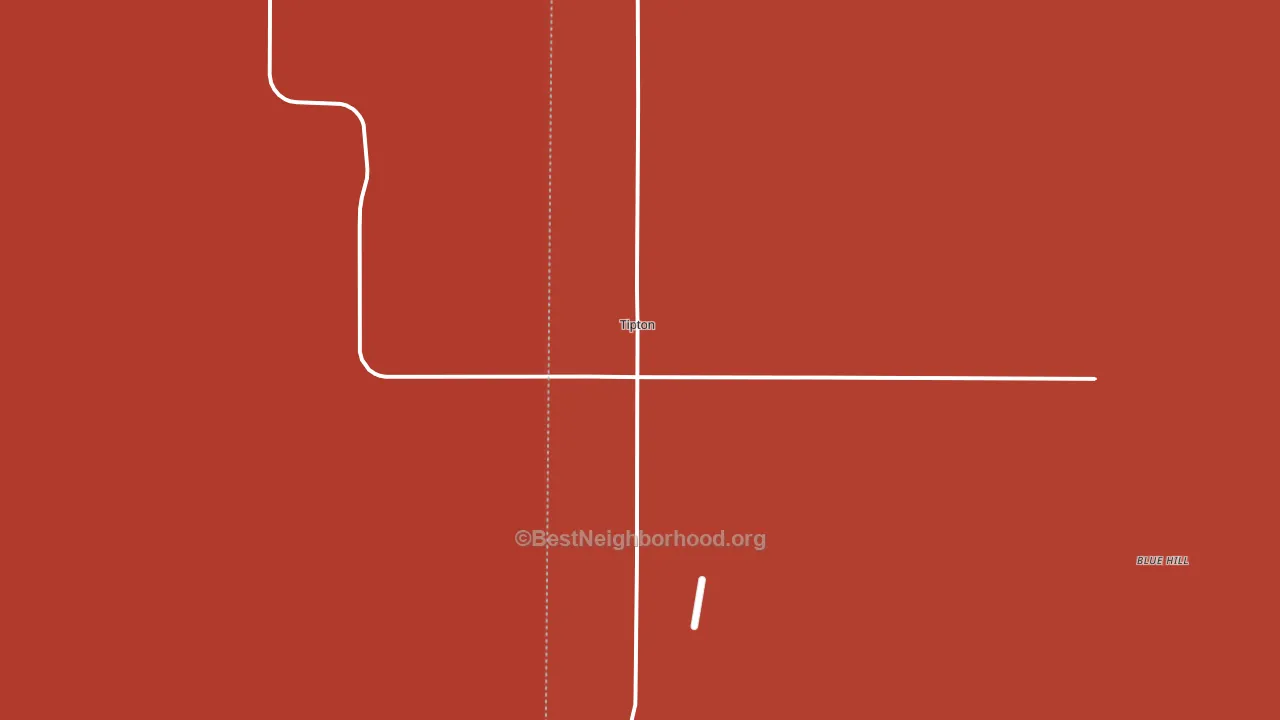 Tipton, KS block-group political-lean map