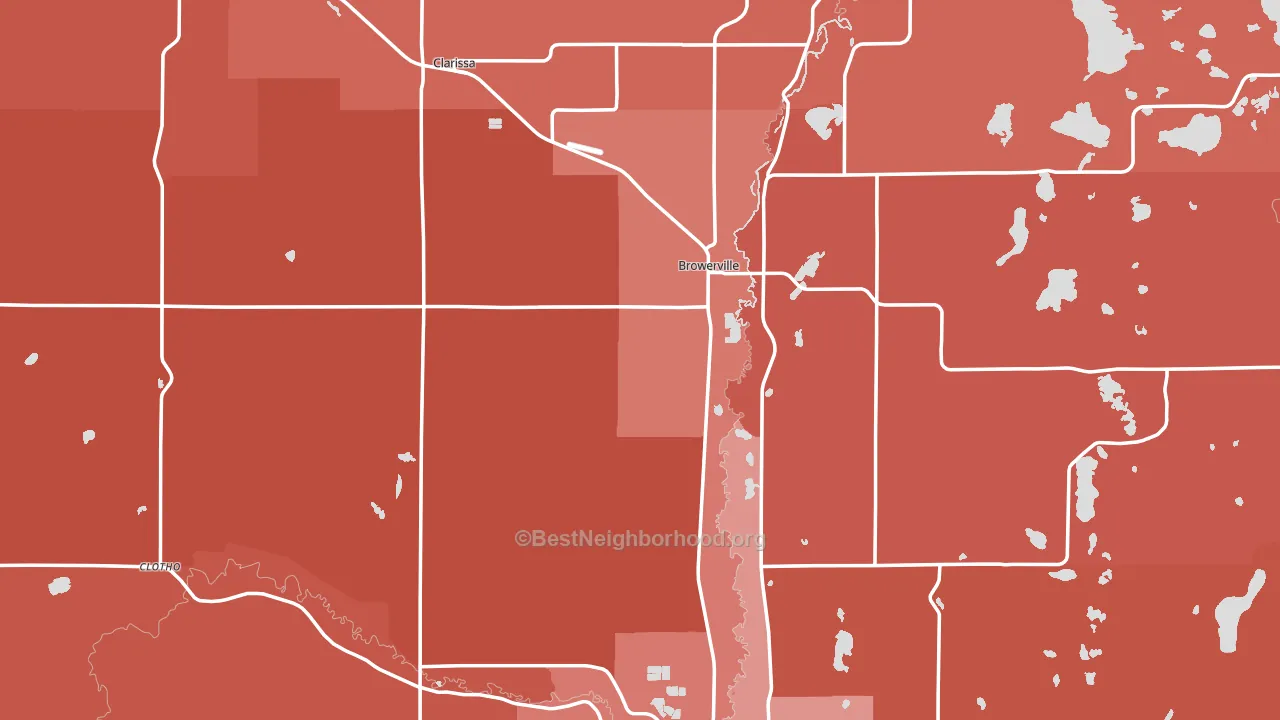 Todd County, MN block-group political-lean map