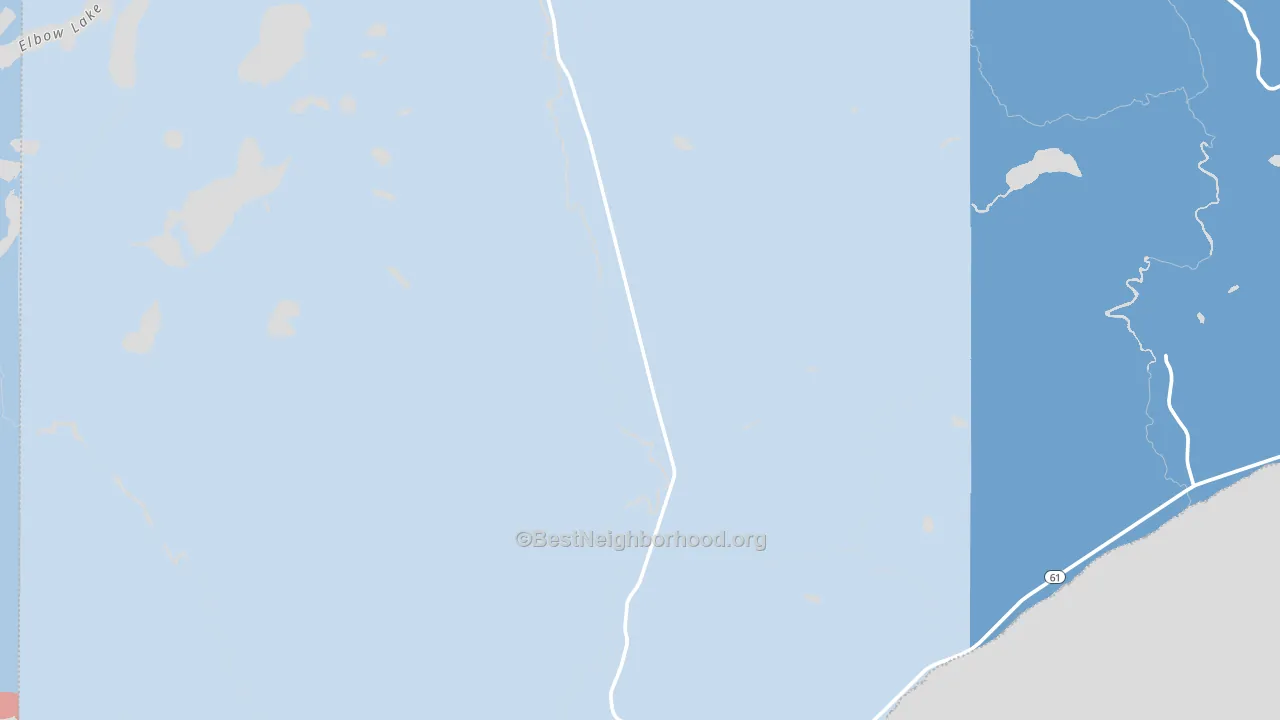Tofte, MN block-group political-lean map