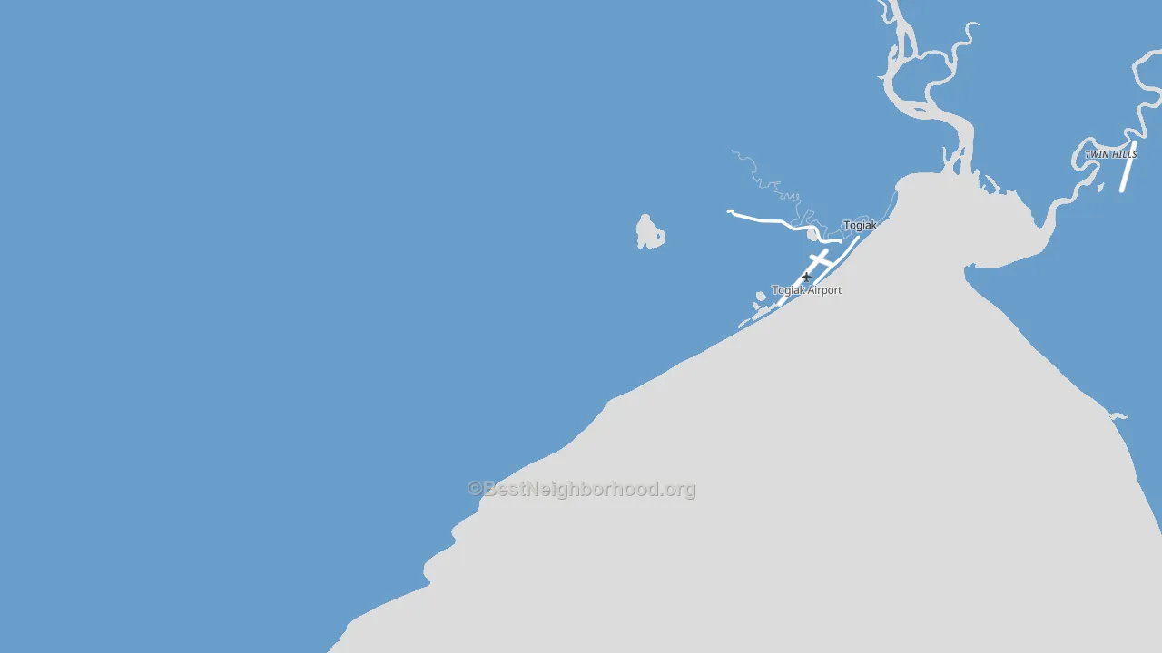 Togiak, AK block-group political-lean map