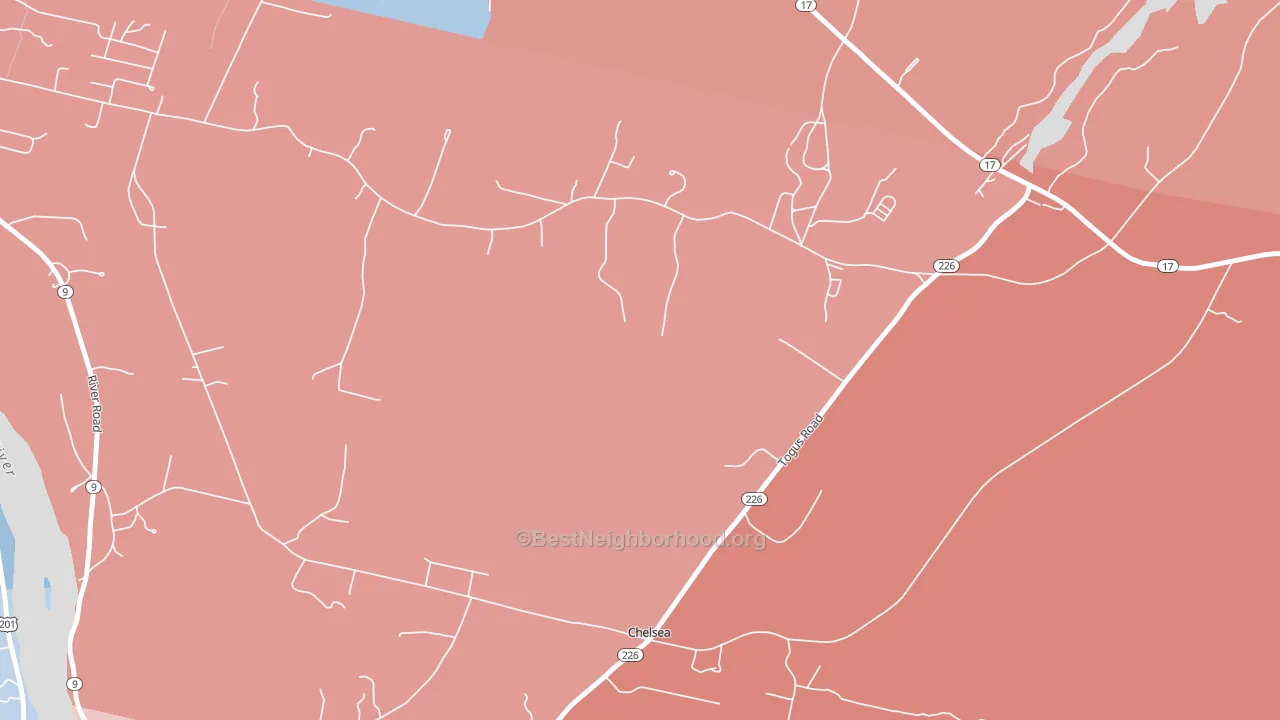 Togus, ME block-group political-lean map