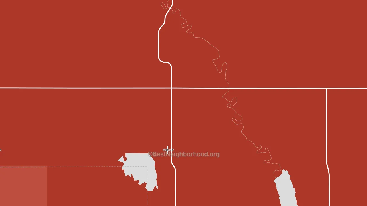 Tolley, ND block-group political-lean map
