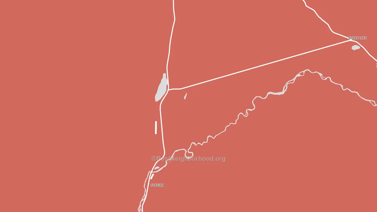Tonsina, AK block-group political-lean map