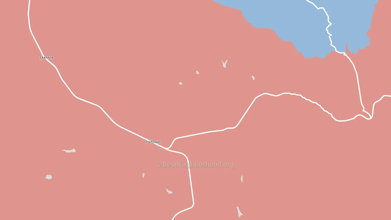 Toponas, CO block-group political-lean map