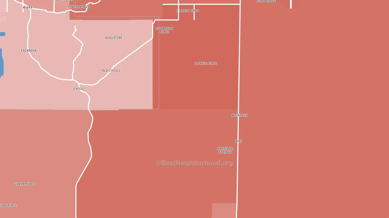 Torrance County, NM block-group political-lean map