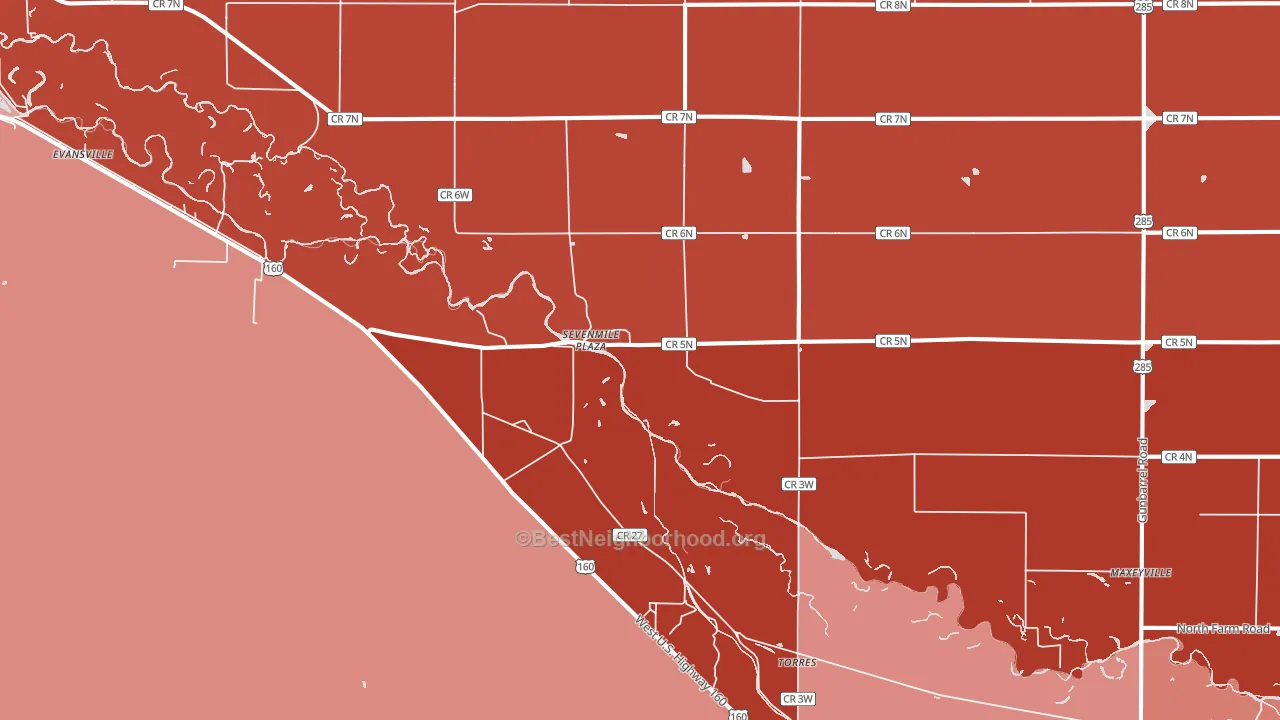 Torres, CO block-group political-lean map