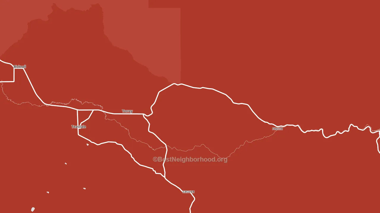 Torrey, UT block-group political-lean map