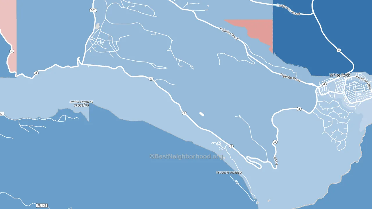 Totavi, NM block-group political-lean map