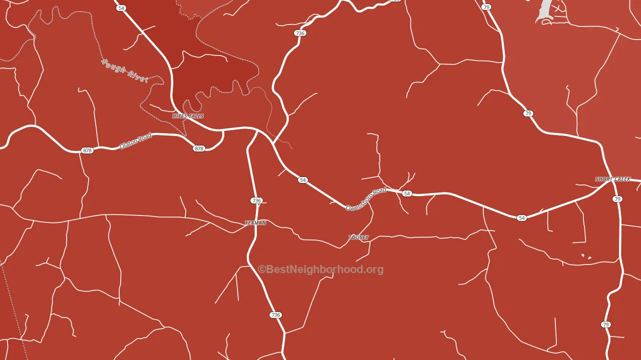 Tousey, KY block-group political-lean map