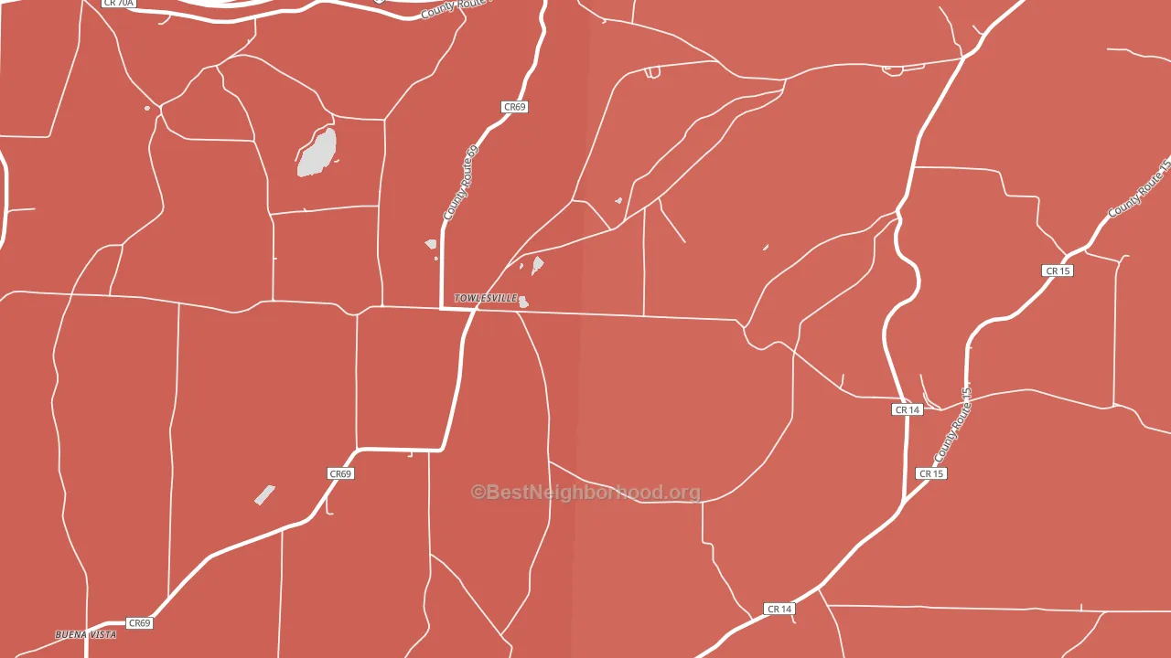 Towlesville, NY block-group political-lean map