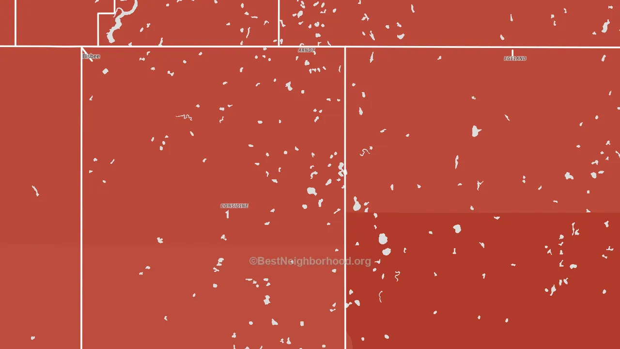 Towner County, ND block-group political-lean map