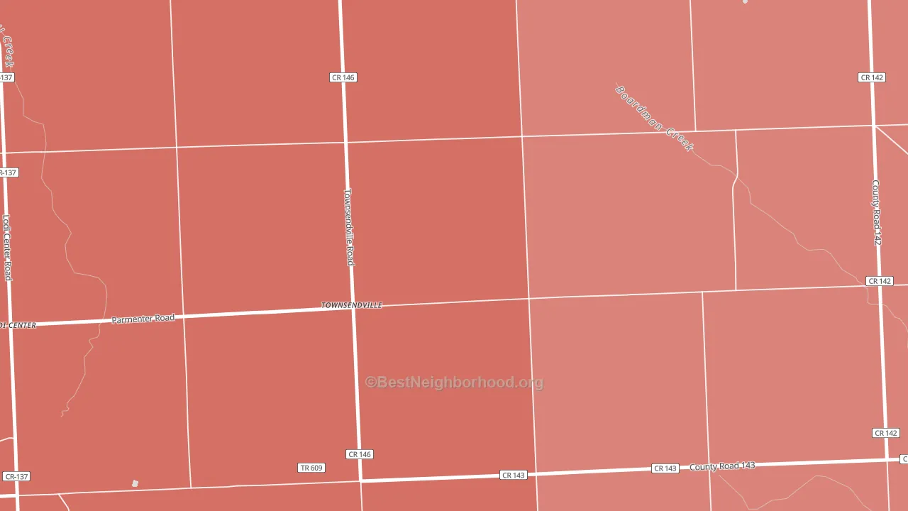 Townsendville, NY block-group political-lean map