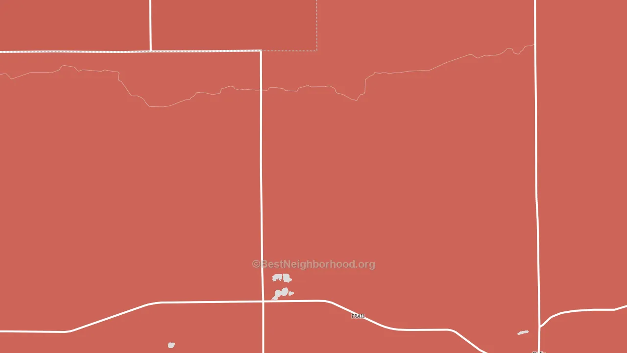 Trail, MN block-group political-lean map