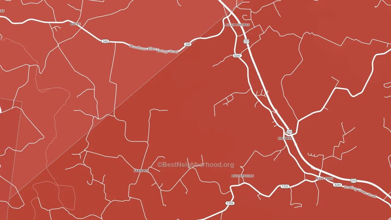 Trammel, KY block-group political-lean map