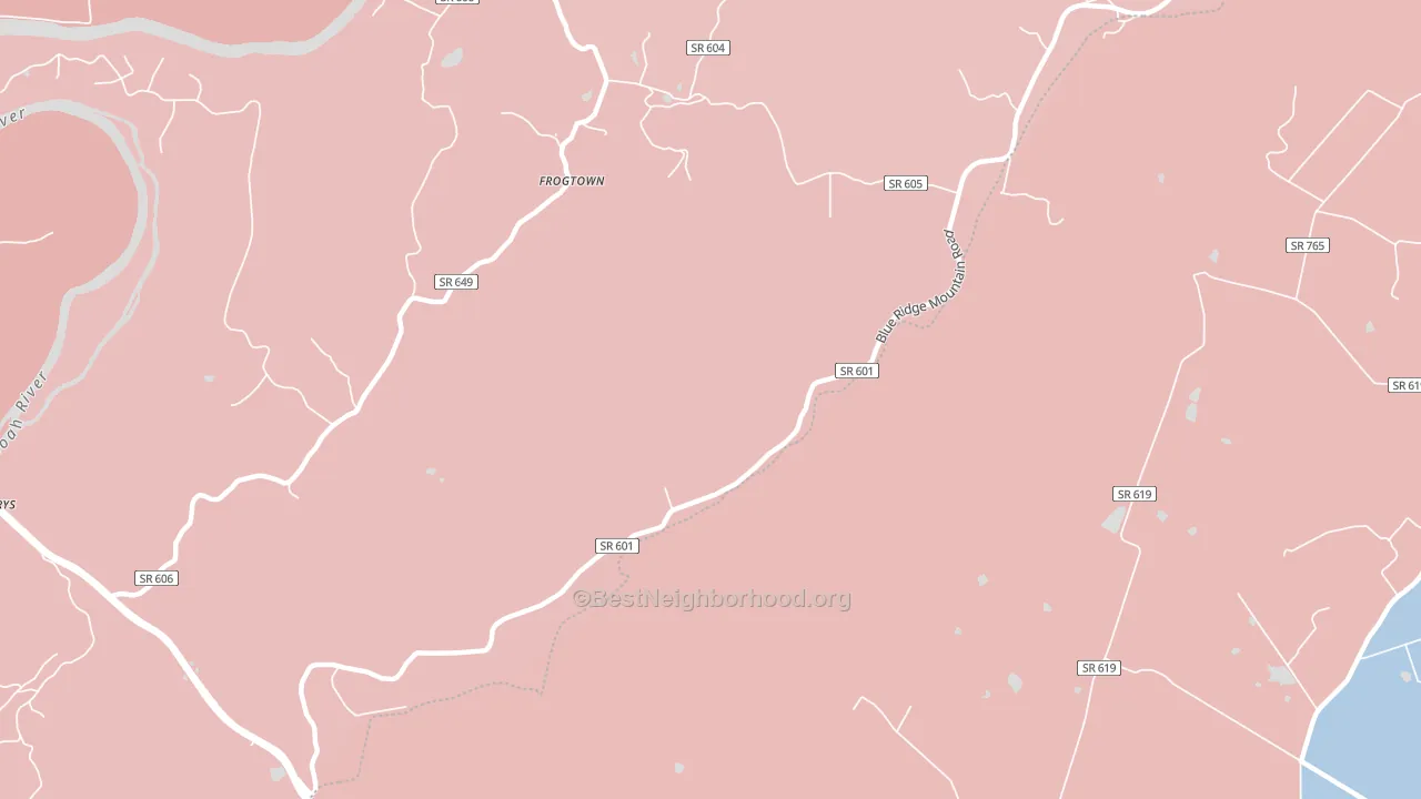 Trapp, VA block-group political-lean map