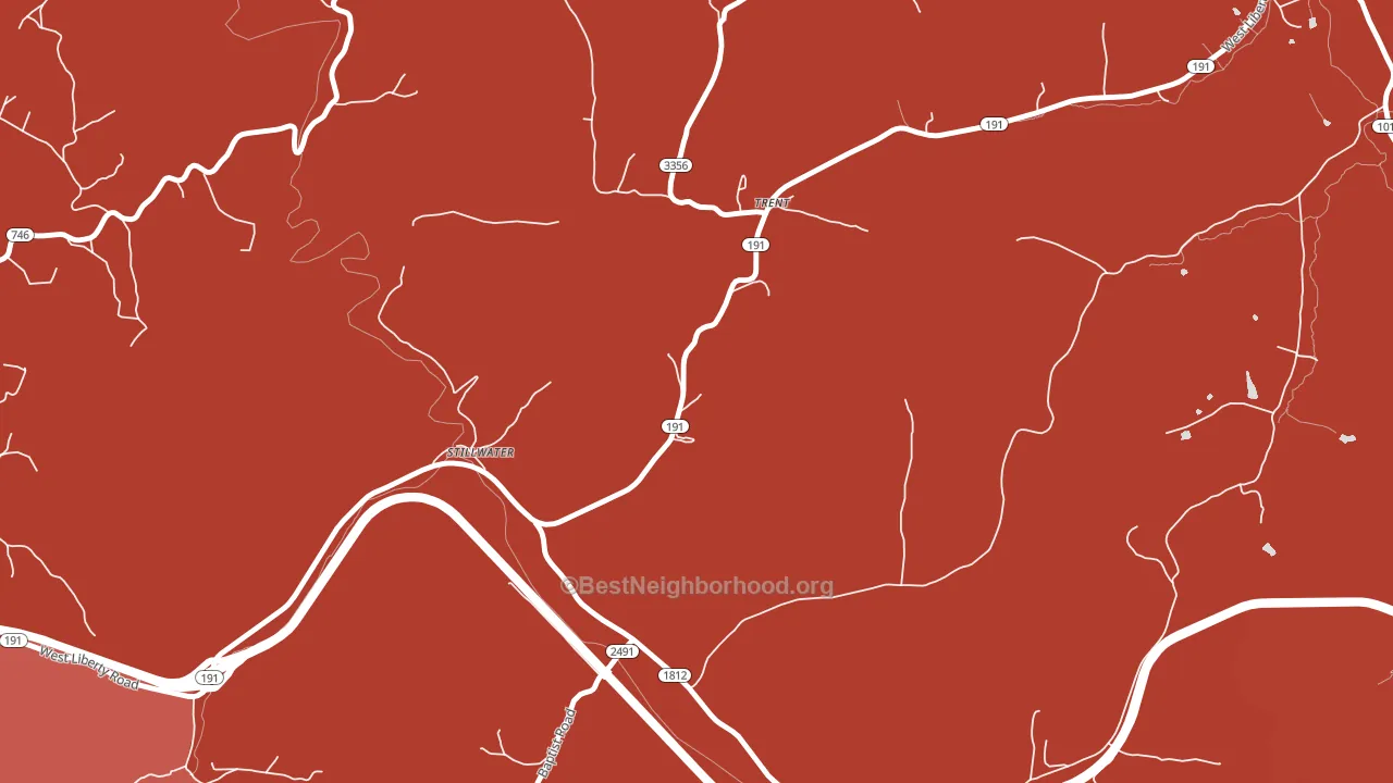 Trent, KY block-group political-lean map