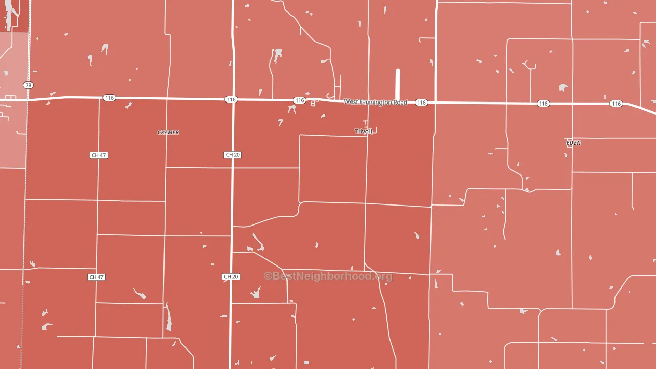 Trivoli, IL block-group political-lean map