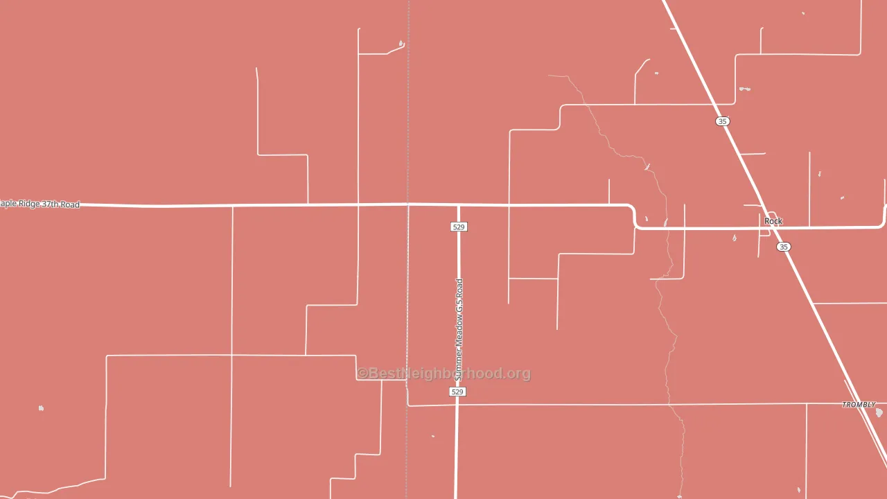Trombly, MI block-group political-lean map