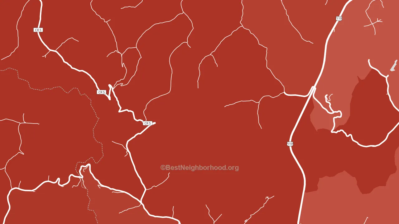 Troy Town, WV block-group political-lean map