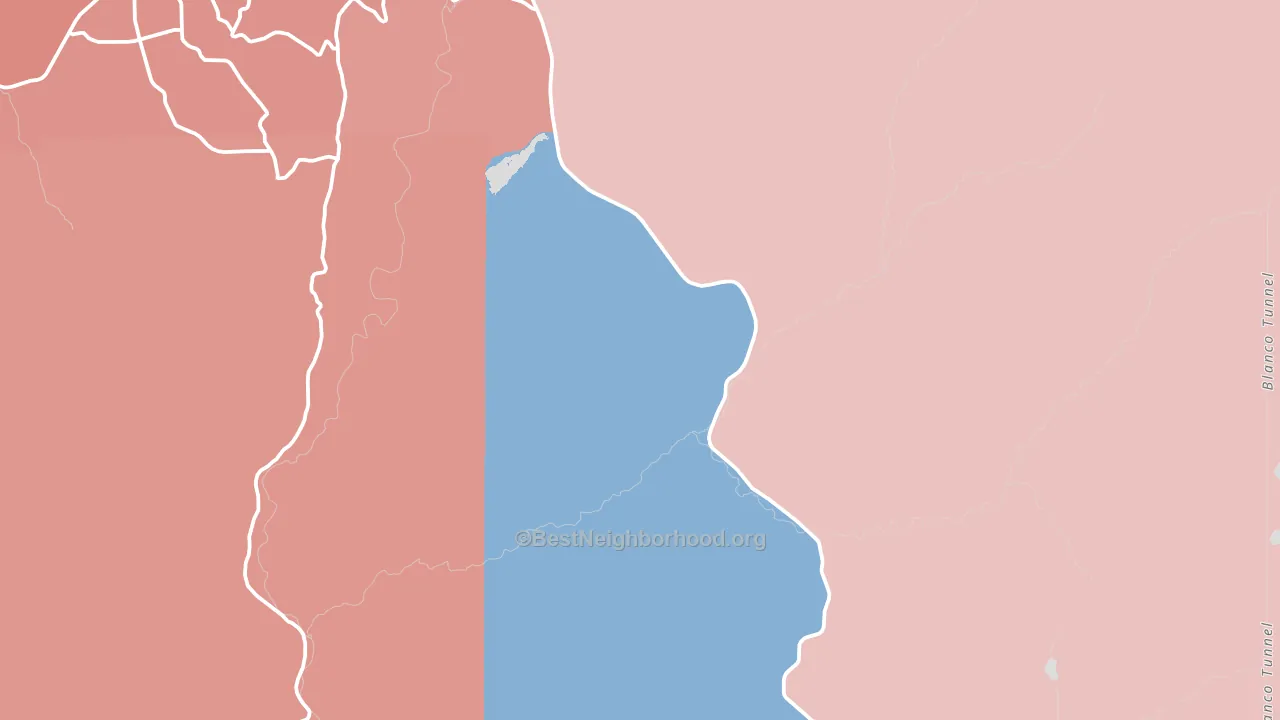 Trujillo, CO block-group political-lean map
