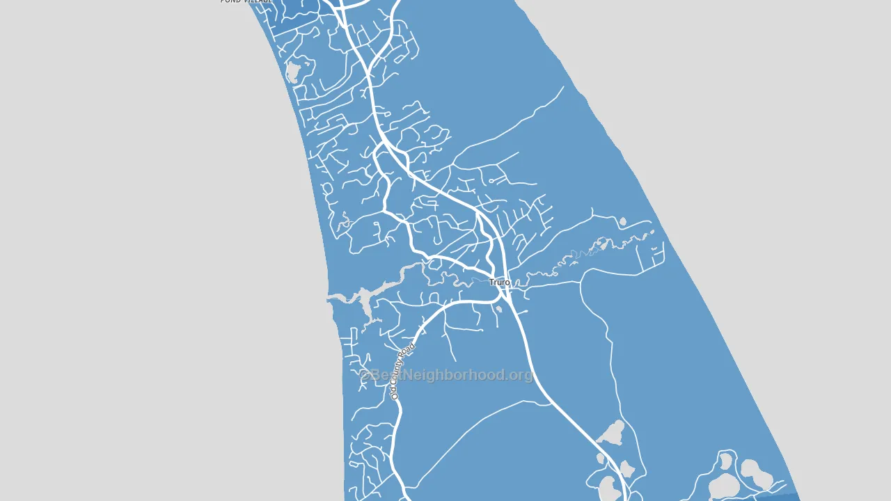 Truro, MA block-group political-lean map