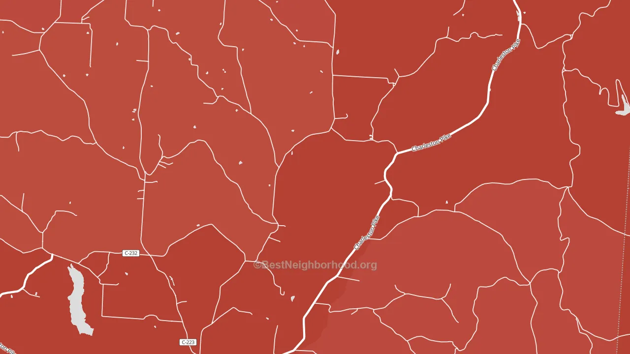 Tucson, OH block-group political-lean map