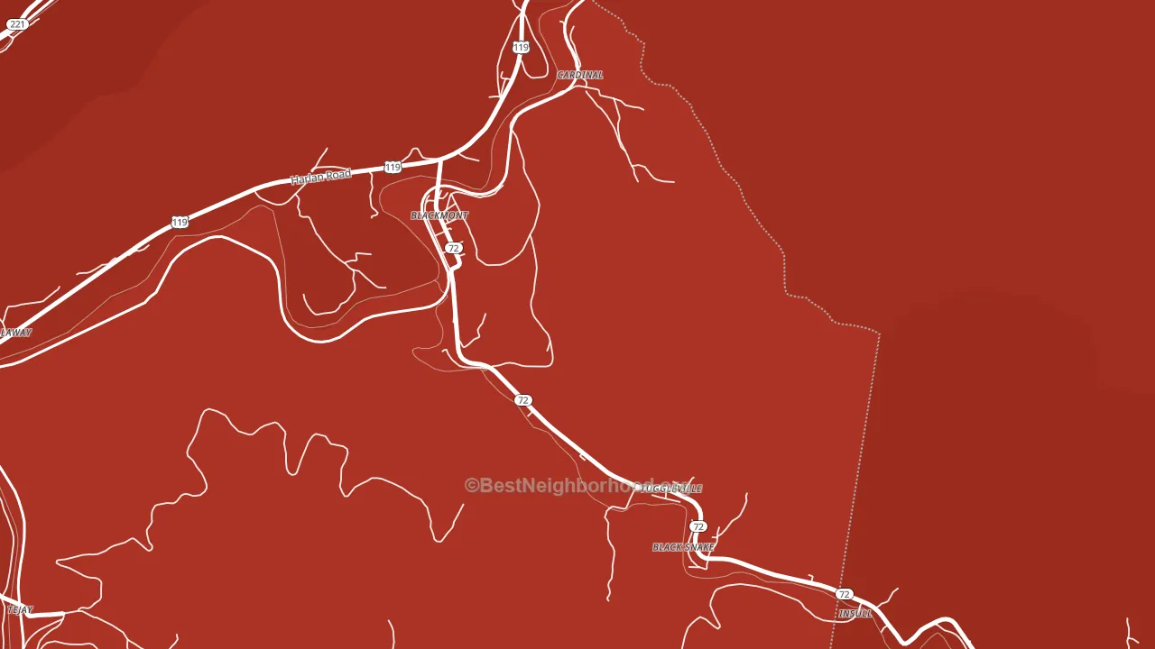 Tuggleville, KY block-group political-lean map