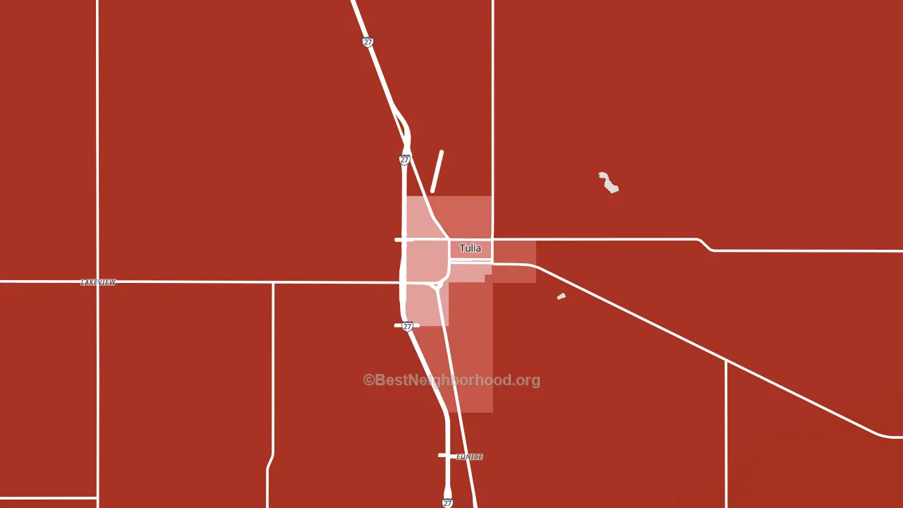 Tulia, TX block-group political-lean map