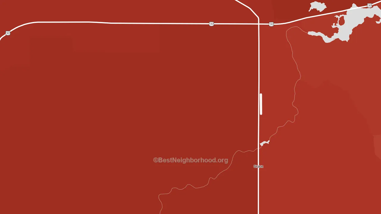 Turner, ID block-group political-lean map